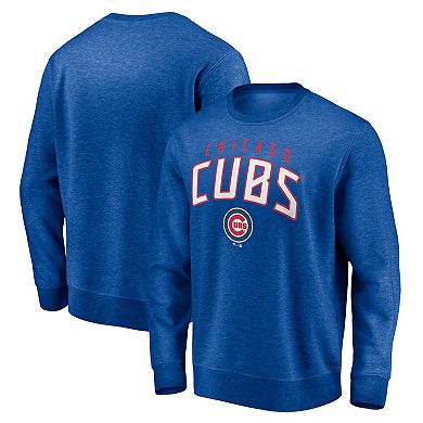 Men's Fanatics Branded Royal Chicago Cubs Gametime Arch Pullover Sweatshirt
