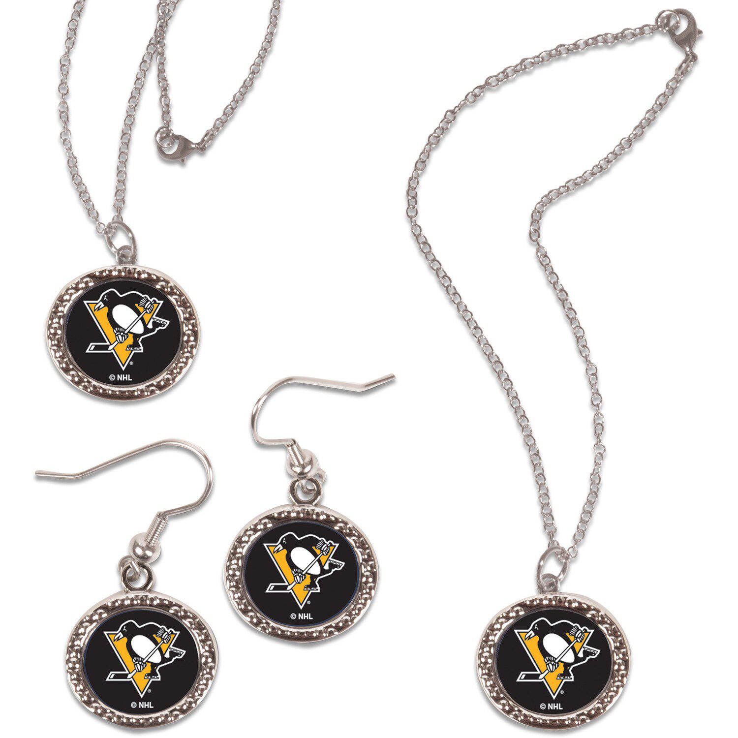 Image for Unbranded WinCraft Pittsburgh Penguins Three-Piece Jewelry Set at Kohl's.