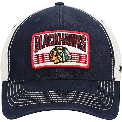 Men's '47 Black Chicago Blackhawks Shaw MVP Adjustable Hat