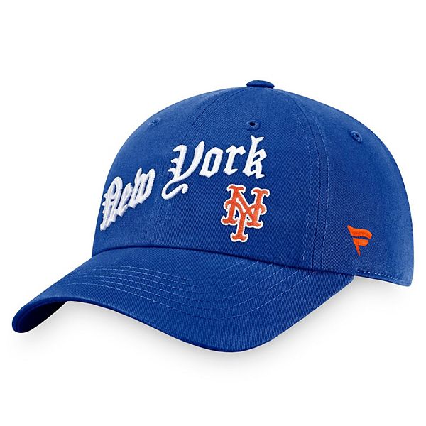 New York Mets Fanatics Branded Iconic Wordmark Fitted Hat - Black