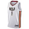 Youth Nike Zion Williamson White New Orleans Pelicans 2021/22 Swingman Jersey - City Edition