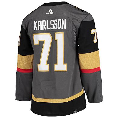 Men's adidas William Karlsson Gray Vegas Golden Knights Alternate Primegreen Authentic Pro Player Jersey