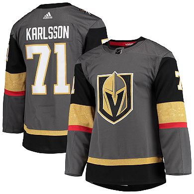Men's adidas William Karlsson Gray Vegas Golden Knights Alternate Primegreen Authentic Pro Player Jersey