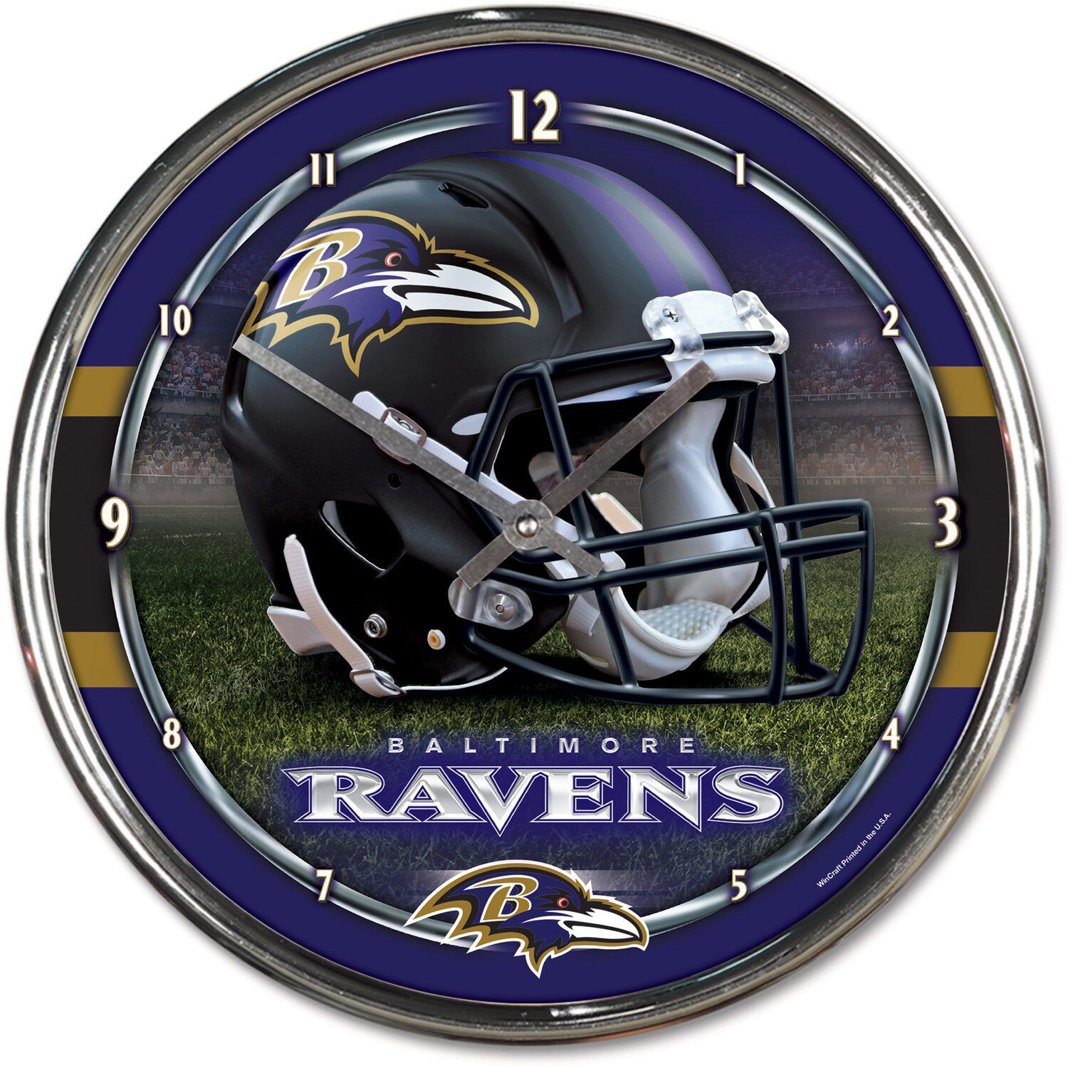 ravens wall clock