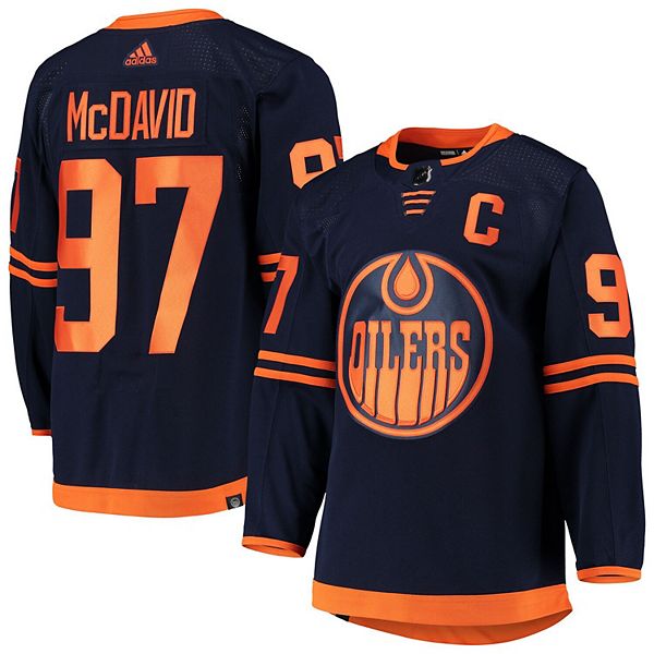 Men's Adidas Connor McDavid Royal Edmonton Oilers Home Primegreen Authentic Pro Player Jersey