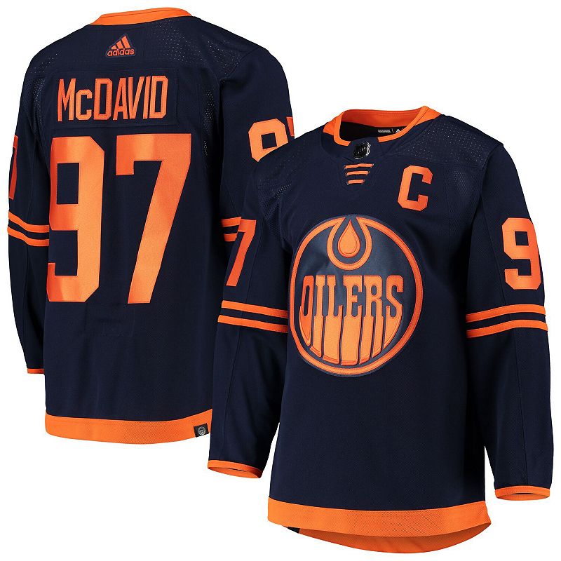 Mens adidas Connor McDavid Navy Edmonton Oilers Alternate Primegreen Authe