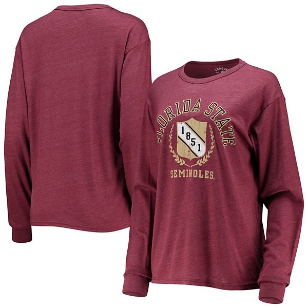 Women's League Collegiate Wear Heathered Garnet Florida State Seminoles ...