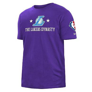 Men's New Era Purple Los Angeles Lakers 2021/22 City Edition Brushed Jersey T-Shirt