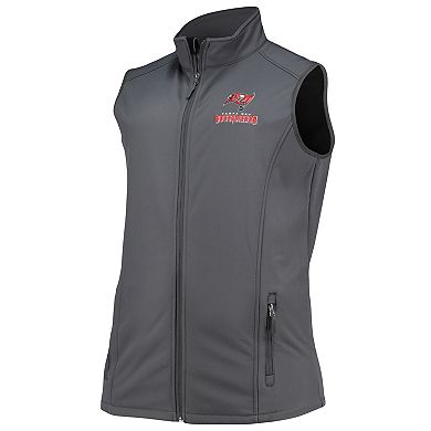 Men's Dunbrooke Charcoal Tampa Bay Buccaneers Big & Tall Archer Softshell Full-Zip Vest