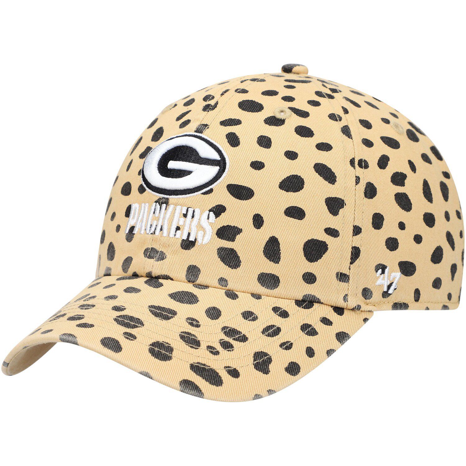 Image for Unbranded Women's '47 Tan Green Bay Packers Cheetah Clean Up Adjustable Hat at Kohl's.