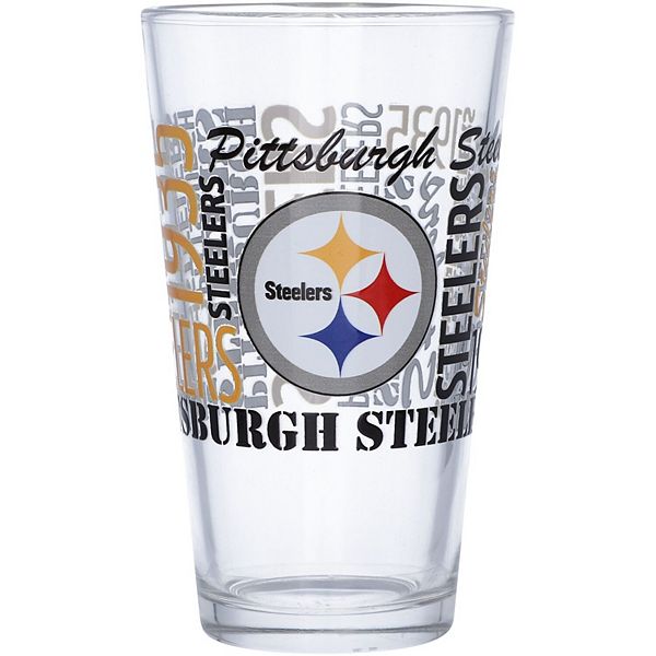 Steelers Color Rush 16 oz. Silicone Unbreakable Black Pint Glass