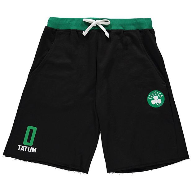 Marquesina colegio habilitar Men's Jayson Tatum Black Boston Celtics Big & Tall French Terry Name &  Number Shorts