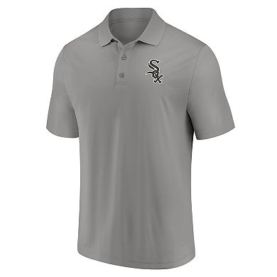 Men's Fanatics Branded Black/Gray Chicago White Sox Primary Logo Polo Combo Set