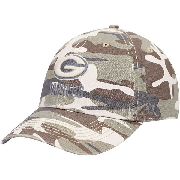 '47 Men's Green Bay Packers Camo Cleanup Adjustable Hat