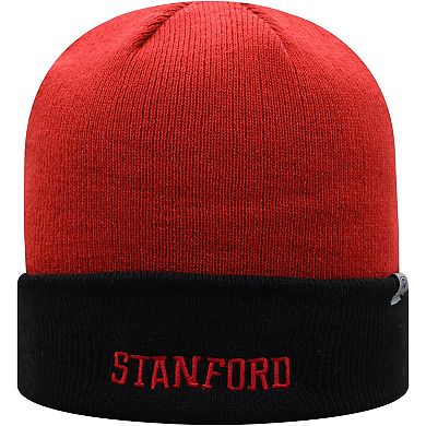 Men's Top of the World Cardinal/Black Stanford Cardinal Core 2-Tone Cuffed Knit Hat