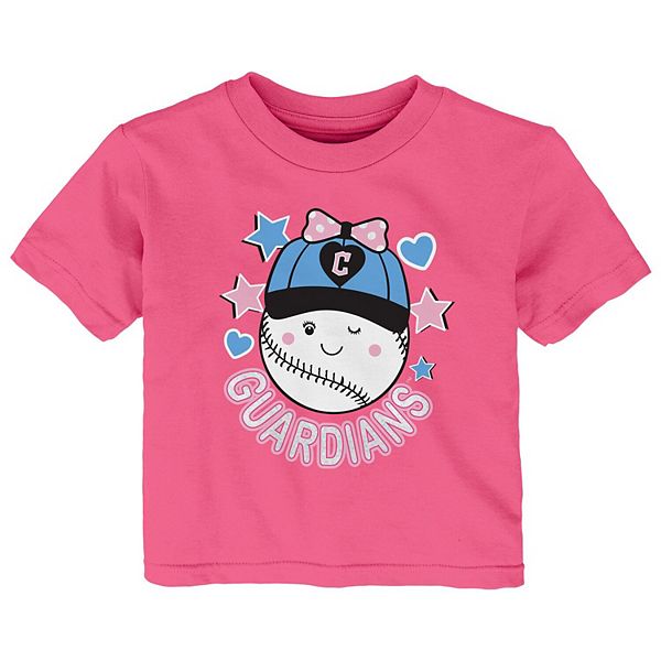 Infant Pink Cleveland Guardians Winky T-Shirt