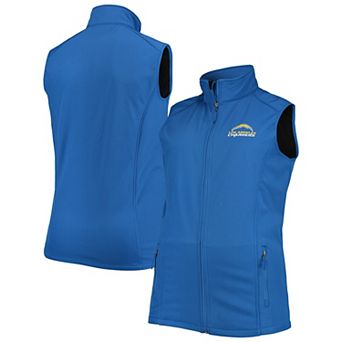 Men's Dunbrooke Royal Los Angeles Chargers Big & Tall Archer Softshell Full-Zip Vest