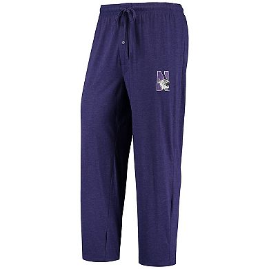 Men's Concepts Sport Purple/Heathered Charcoal Northwestern Wildcats Meter Long Sleeve T-Shirt & Pants Sleep Set