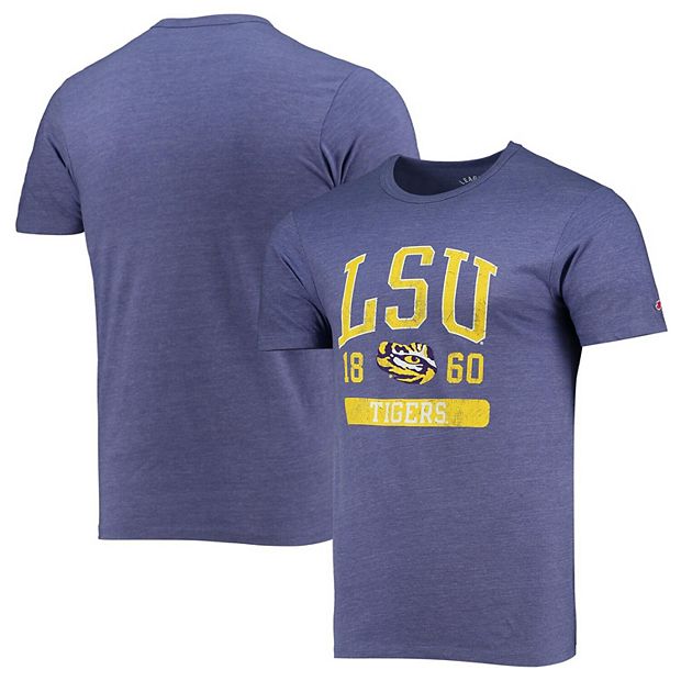 LSU Tigers Cutter & Buck Virtue Eco Pique Micro Stripe Recycled