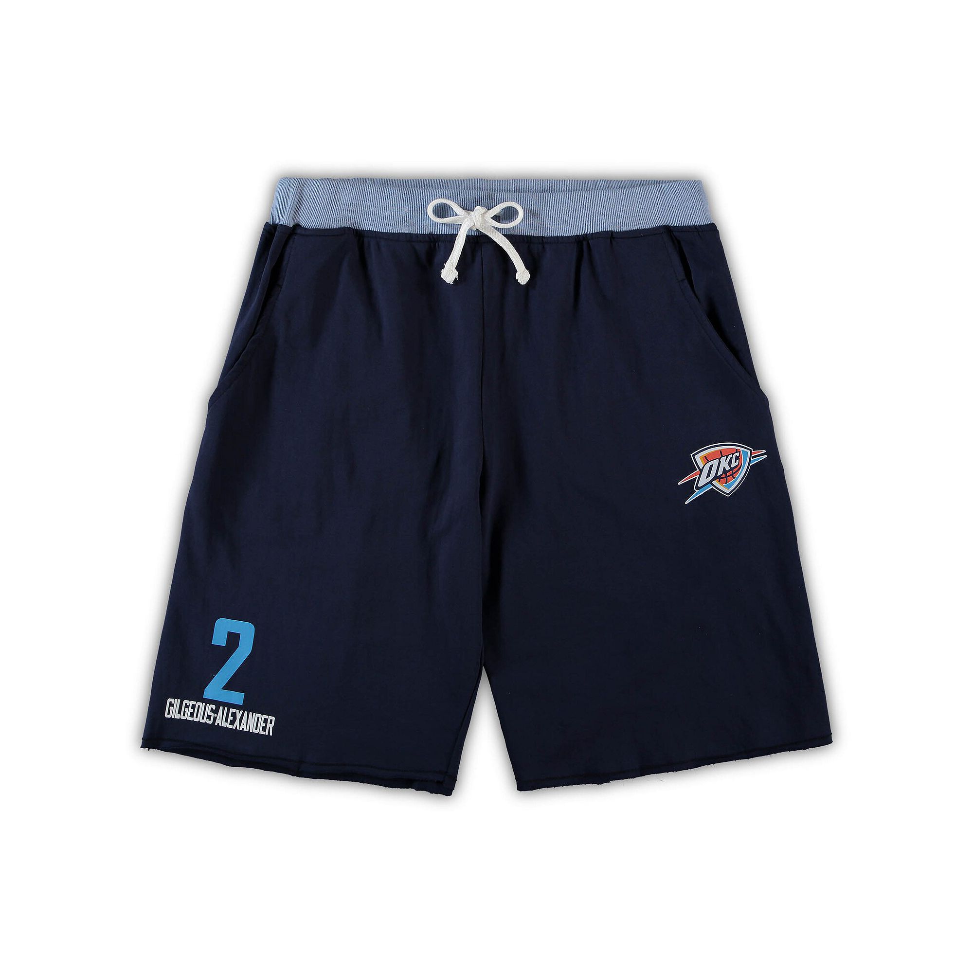 Mens Shai Gilgeous-Alexander Navy Oklahoma City Thunder Big & Tall French 