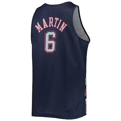 Men's Mitchell & Ness Kenyon Martin Navy New Jersey Nets Slam Player Tank Top