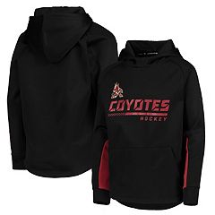 Youth Black/Garnet Arizona Coyotes Ageless Must-Have V-Neck Pullover Hoodie