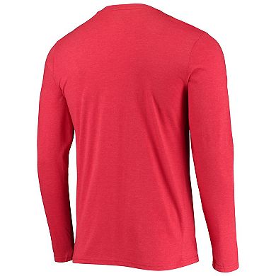 Men's Concepts Sport Black/Red Chicago Bulls Long Sleeve T-Shirt & Pants Sleep Set