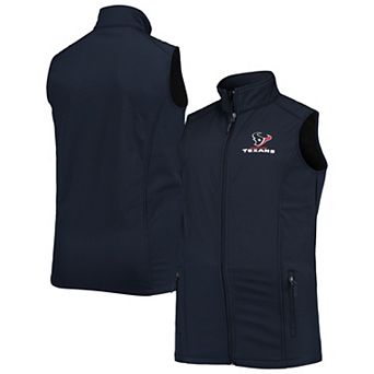 Men's Dunbrooke Navy Houston Texans Big & Tall Archer Softshell Full-Zip Vest