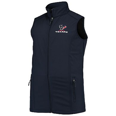 Men's Dunbrooke Navy Houston Texans Big & Tall Archer Softshell Full-Zip Vest