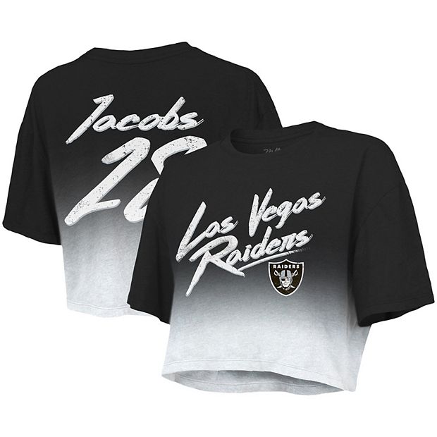 Women's Las Vegas Raiders Josh Jacobs Majestic Threads White Off