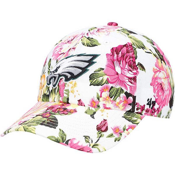 Women's '47 White Philadelphia Eagles Rosalynn Clean Up Adjustable Hat