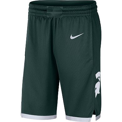 Men's Nike Green Michigan State Spartans Logo Replica Performance Basketball Shorts