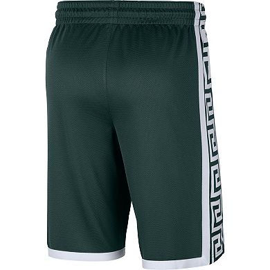 Men's Nike Green Michigan State Spartans Logo Replica Performance Basketball Shorts