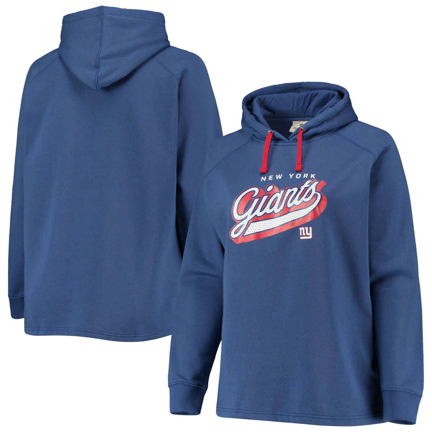 New York Giants Fanatics Branded On The Ball Pullover Hoodie - Royal