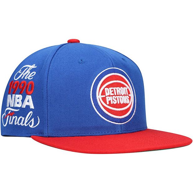 Detroit Pistons XL Logo 2 Tone Red/Blue 2 Snapback - Mitchell