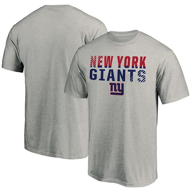 Men's Fanatics Branded Heathered Gray New York Giants Fade Out T-Shirt