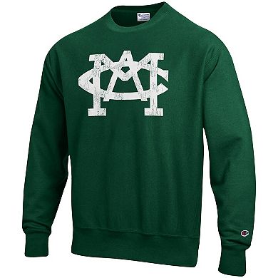 Men's Champion Green Michigan State Spartans Vault Logo Reverse Weave Pullover Sweatshirt