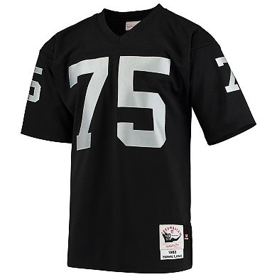 Men's Mitchell & Ness Howie Long Black Las Vegas Raiders 1983 Authentic Throwback Retired Player Jersey