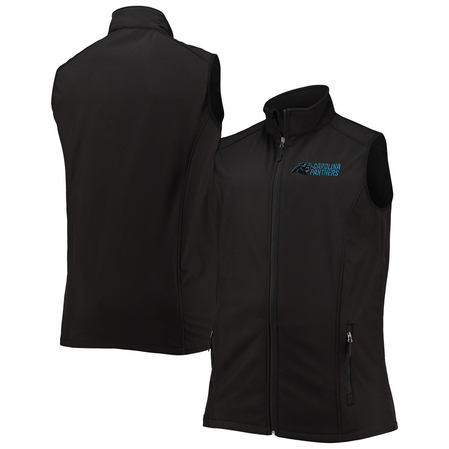 Image for Unbranded Men's Dunbrooke Black Carolina Panthers Big & Tall Archer Softshell Full-Zip Vest at Kohl's.
