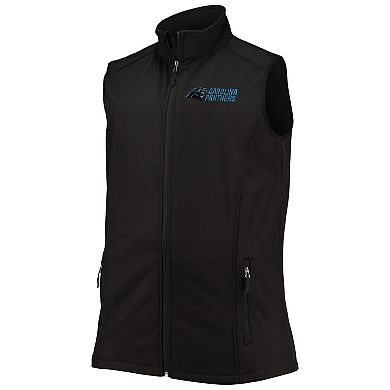 Men's Dunbrooke Black Carolina Panthers Big & Tall Archer Softshell Full-Zip Vest