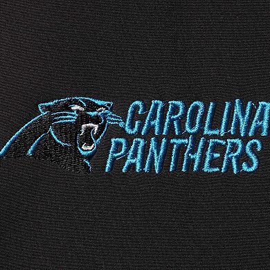 Men's Dunbrooke Black Carolina Panthers Big & Tall Archer Softshell Full-Zip Vest