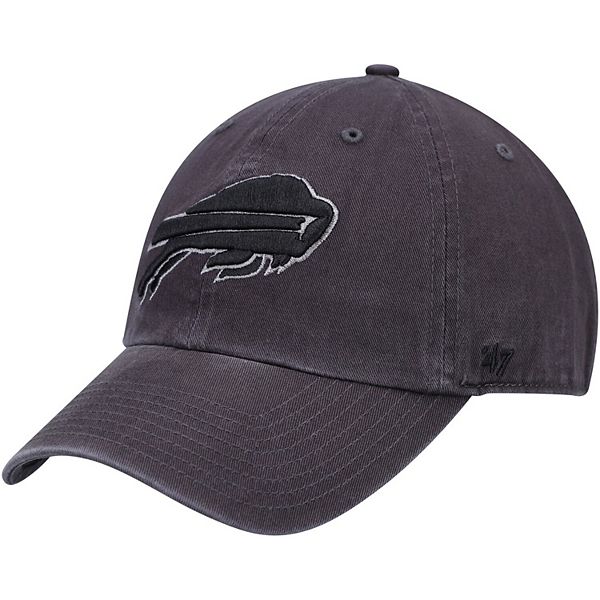 Men's '47 Charcoal Buffalo Bills Clean Up Tonal Adjustable Hat