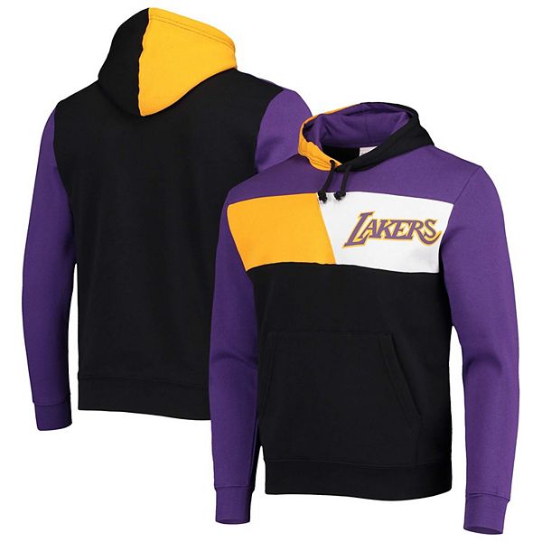 Men's Mitchell & Ness Purple Los Angeles Lakers Hardwood Classics Legendary Slub Pullover Hoodie