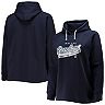 Women's Fanatics Branded Navy Dallas Cowboys Plus Size First Contact Raglan Pullover Hoodie
