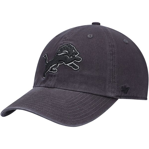 47 Men's Detroit Lions Clean Up Adjustable Black Hat