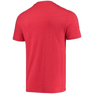 Men's Concepts Sport Heathered Charcoal/Red Wisconsin Badgers Meter T-Shirt & Pants Sleep Set