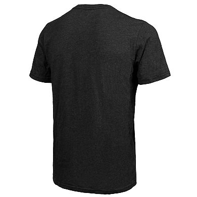 Men's Majestic Threads Cam Newton Black Carolina Panthers Tri-Blend Player Graphic T-Shirt