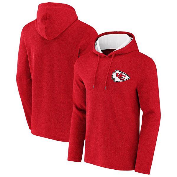 NFL Kansas City Chiefs Mens Red Grey Pullover Hoodie Size XL