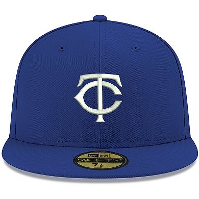 Men's New Era Royal Minnesota Twins White Logo 59FIFTY Fitted Hat