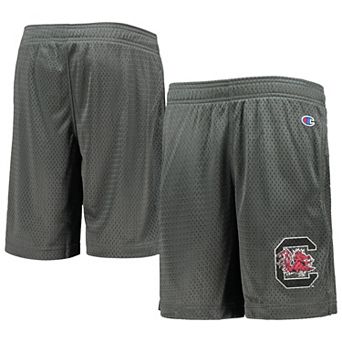 Youth Champion Charcoal South Carolina Gamecocks Classic Mesh Shorts